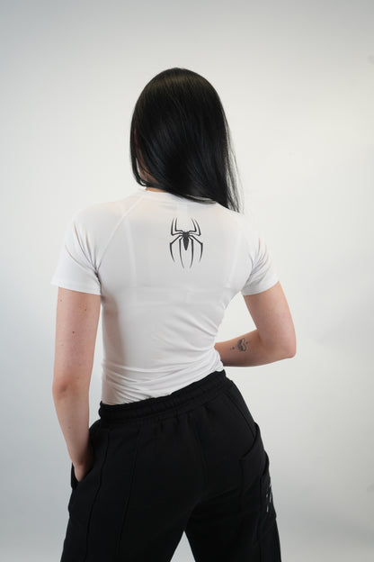 LADIES' BLACK -ON-WHITE TEE